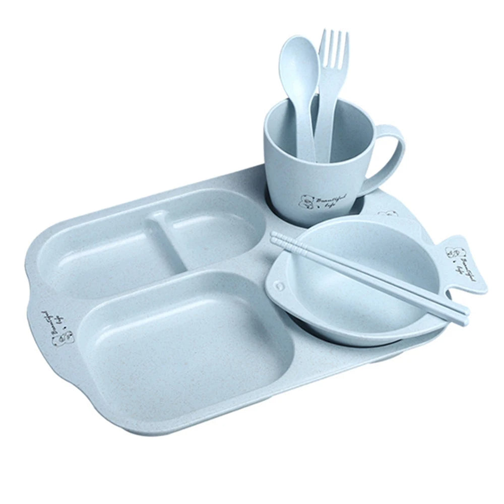 6Pcs/Weaning Set for Children Tableware