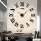 Stylish Wall Clock with 3D Number Display