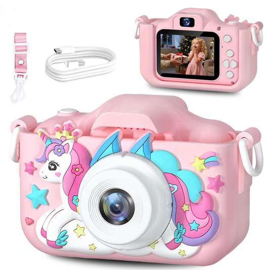 Fun Kids Digital Camera with 32GB and Rechargeable Battery - HappyKidMart