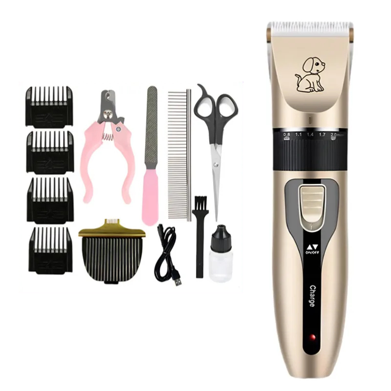 Premium Pet Grooming Kit | Silent Rechargeable Clippers