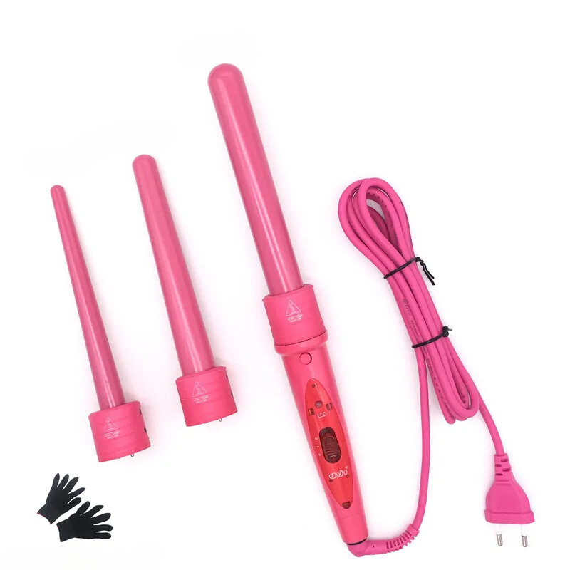 Premium Ceramic Curling Iron | 3 Barrel Set - HappyKidMart