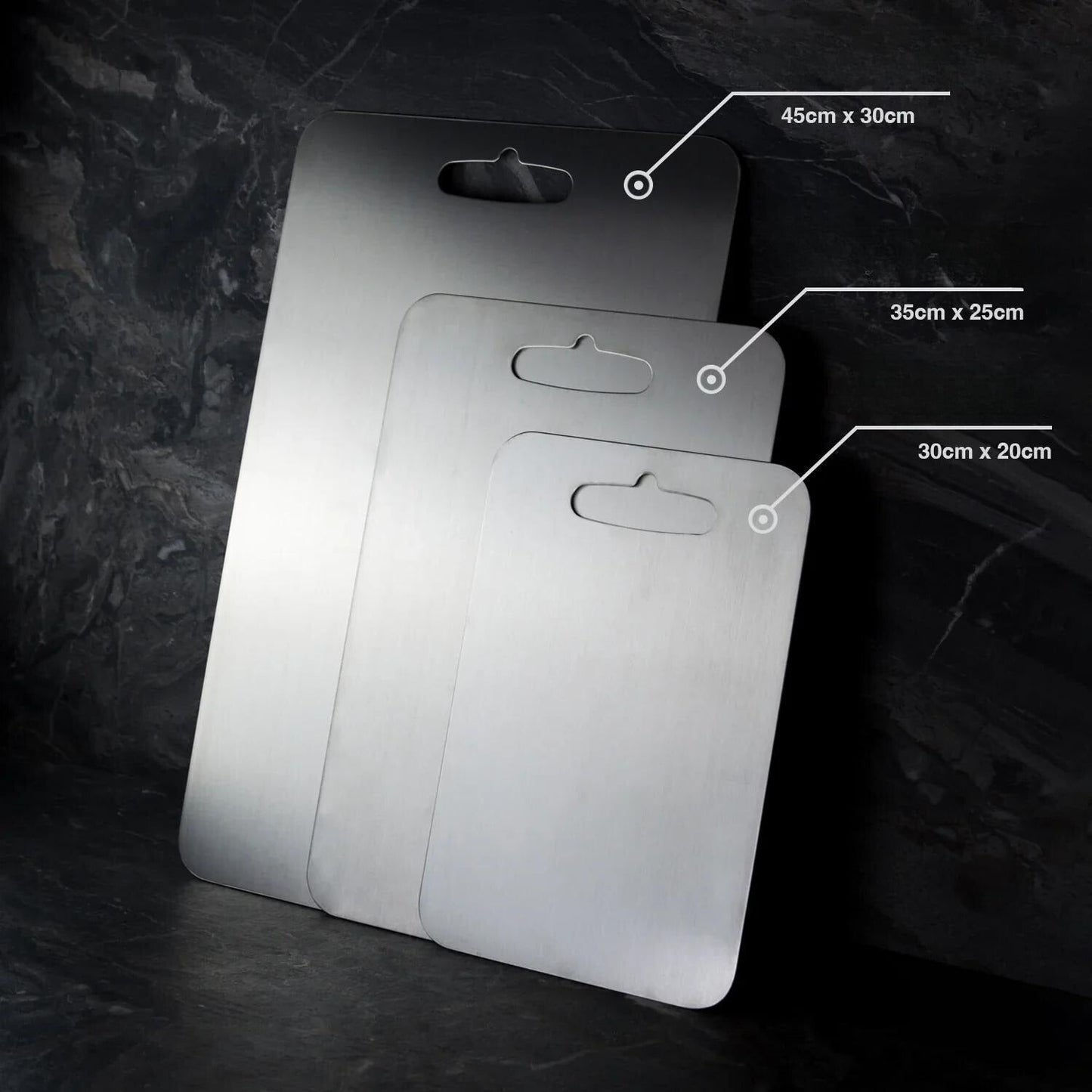Durable Stainless Steel Cutting Board Set - HappyKidMart