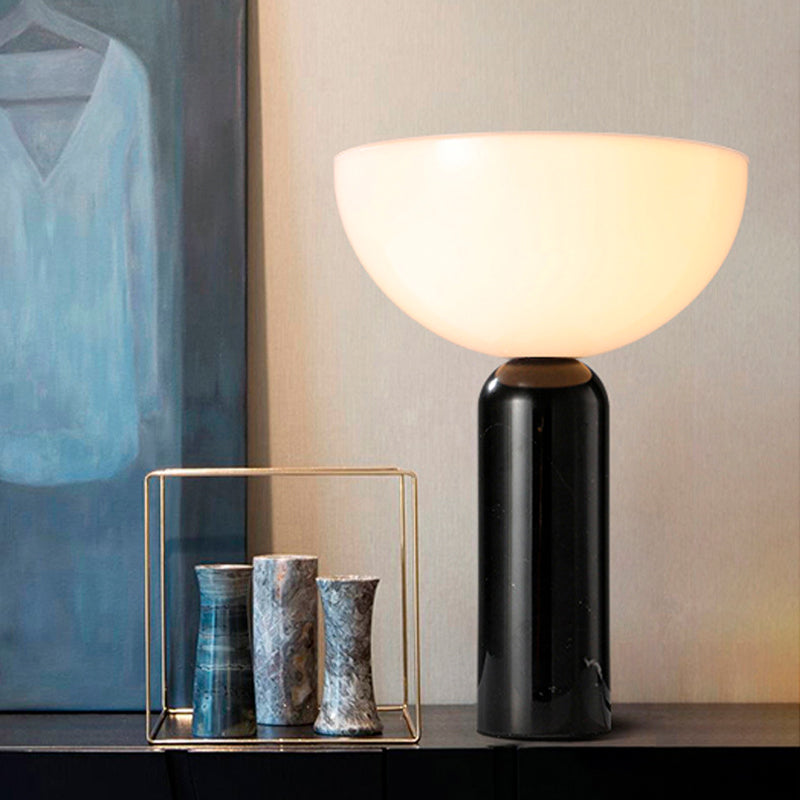 Simple White Marble Desk Lamp