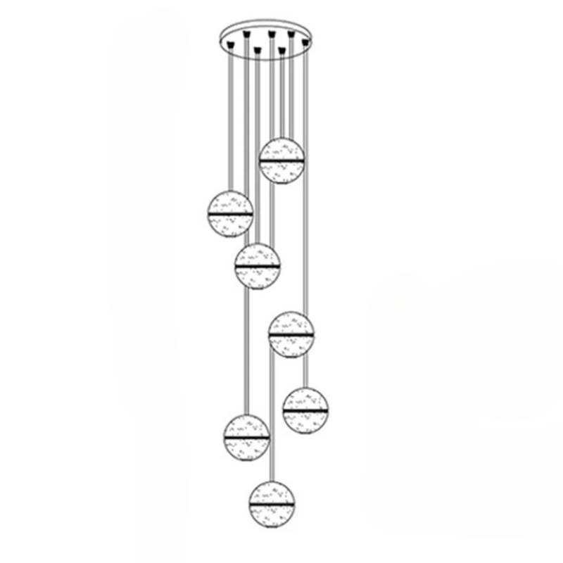 Luxurious Glass Drop Pendant Light