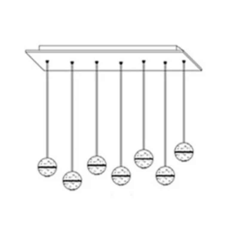 Luxurious Glass Drop Pendant Light