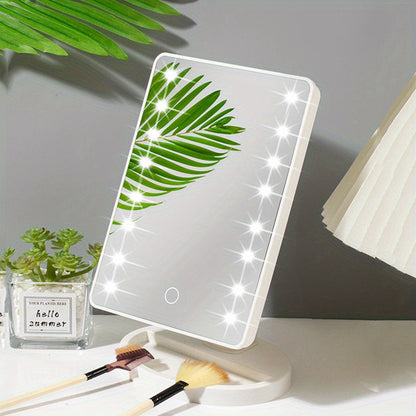 Bright Lighted Makeup Mirror with Touch Screen