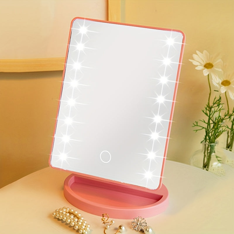 Bright Lighted Makeup Mirror with Touch Screen