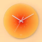 Stylish Glass Wall Clock | Orange Gradient Face - HappyKidMart