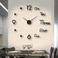 Stylish Wall Clock with 3D Number Display