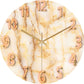 Stylish Wall Clock Blue Marble Neon Numbers