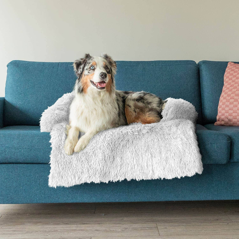 Soft Pet Couch Cover | Waterproof Faux Fur Pet Bed