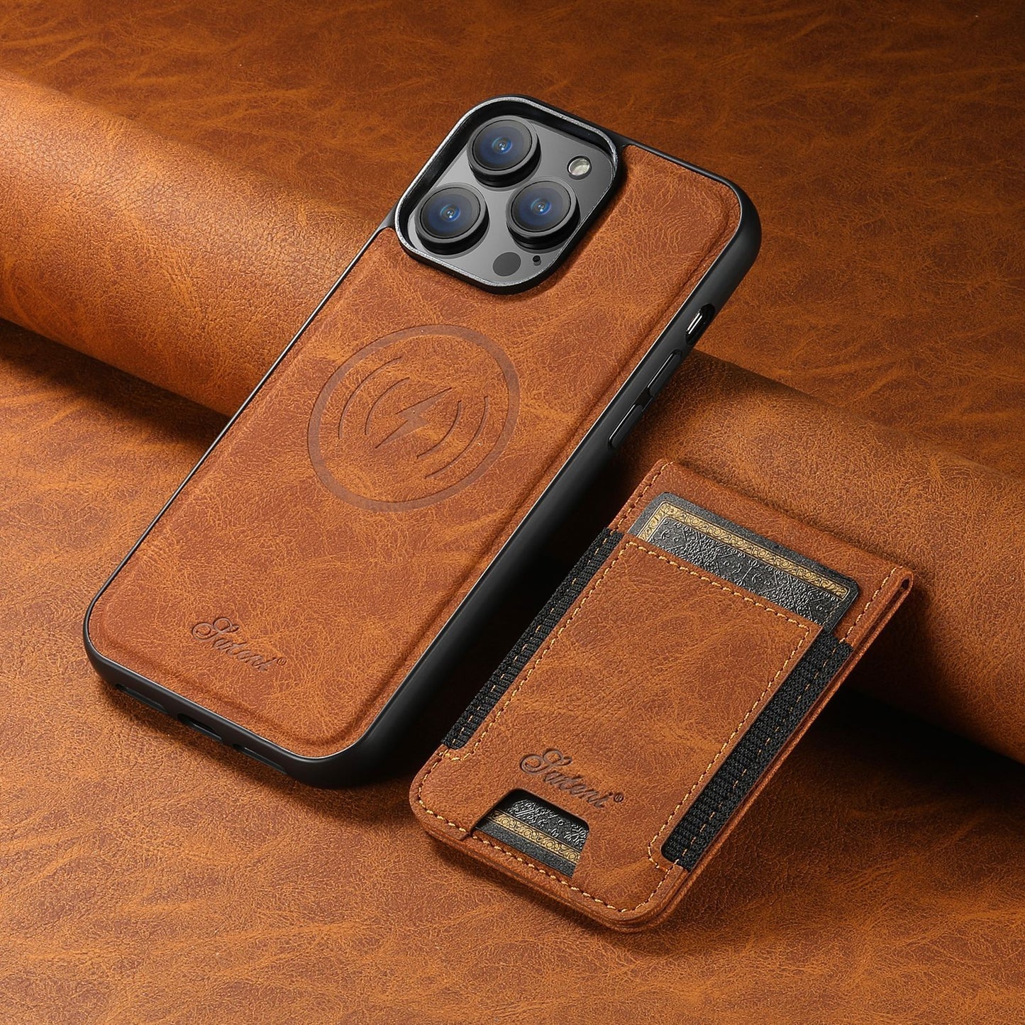 Luxury Phone Wallet Cover | Slim Card Holder Case