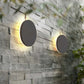 Sleek Black Round LED Wall Lamp