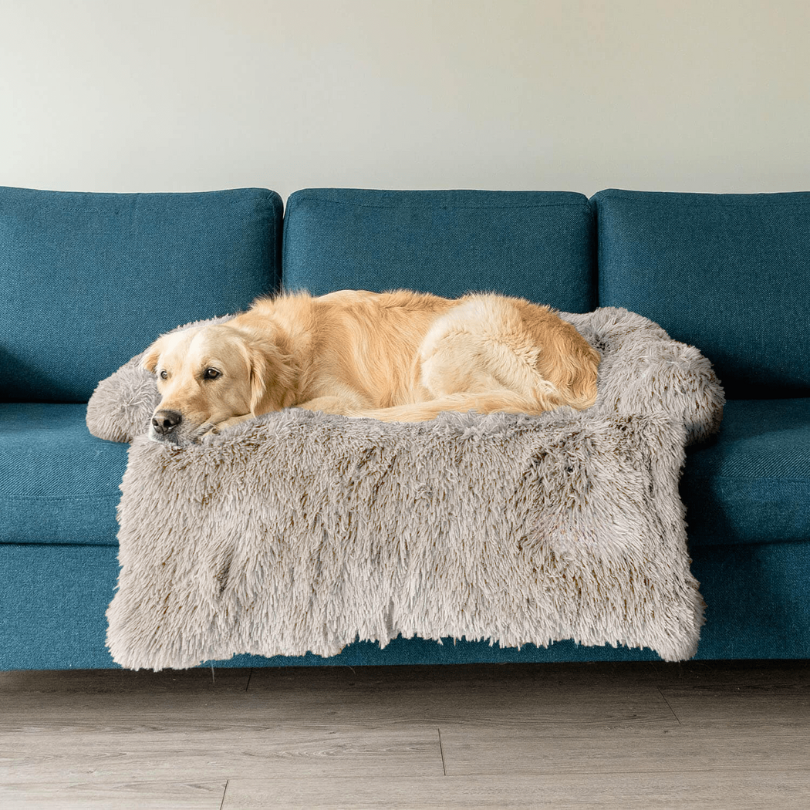 Soft Pet Couch Cover | Waterproof Faux Fur Pet Bed
