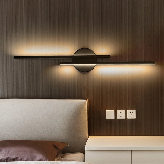 Sleek Black LED Wall Lamp - HappyKidMart