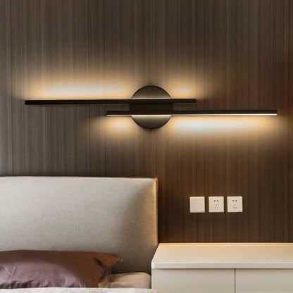 Sleek Black LED Wall Lamp
