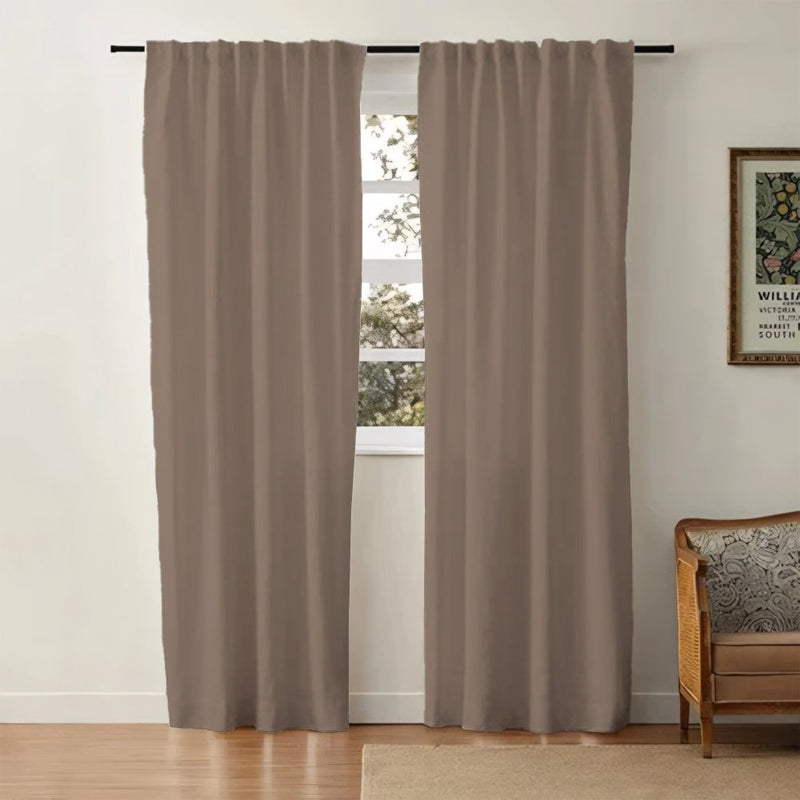 Sheer White Cotton Drapes | Light Blocking Window Curtains