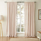 Sheer White Cotton Drapes | Light Blocking Window Curtains