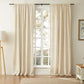 Sheer White Cotton Drapes | Light Blocking Window Curtains