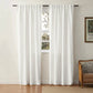 Sheer White Cotton Drapes | Light Blocking Window Curtains