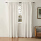 Sheer White Cotton Drapes | Light Blocking Window Curtains