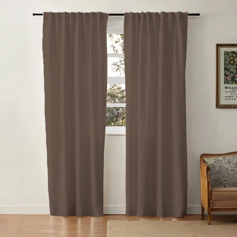 Sheer White Cotton Drapes | Light Blocking Window Curtains