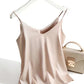 Luxury Silk Vest Top V Neck Sleeveless