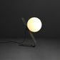 Elegant Glass Table Lamp with Metal Base