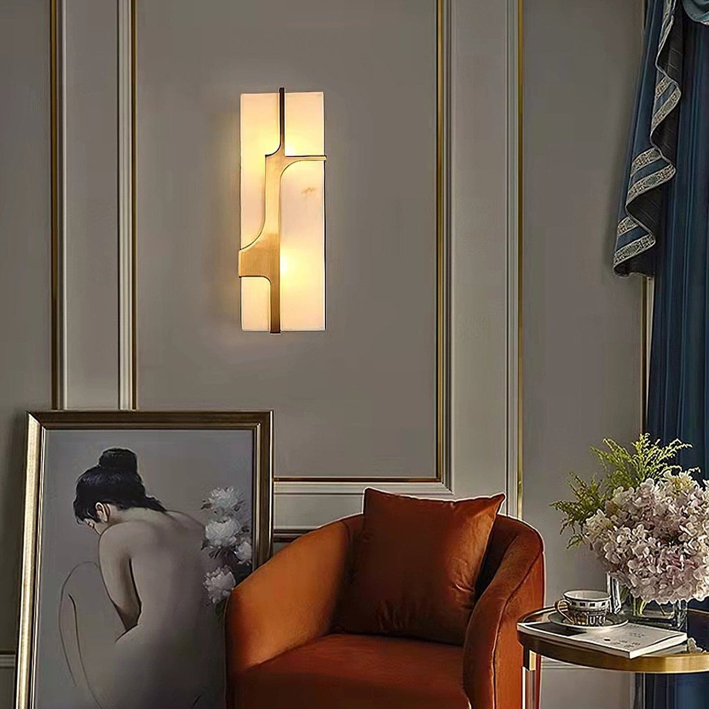 Luxury Marble Gold Wall Light