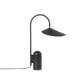 Sleek Black Marble Desk Lamp with Rounded Shade