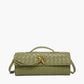 Stylish Red Woven Leather Purse