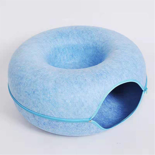 Cozy Pet Donut Bed | Soft Plush Dog Mattress
