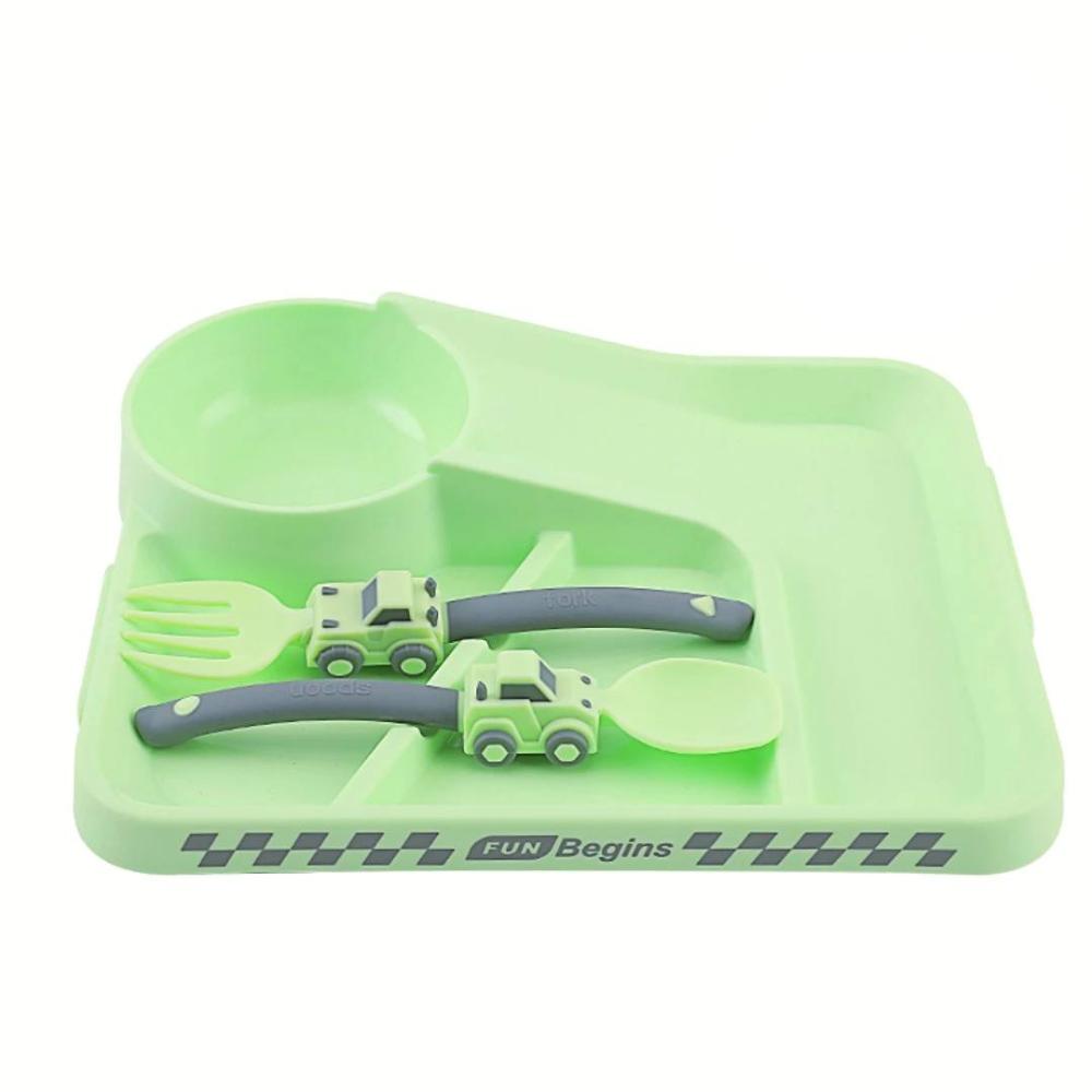 Baby Car Design Feeding Set-Spoon Fork Racing Tableware