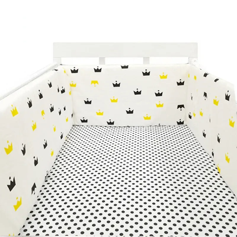 Printed Cotton Baby Cot Bumper for Bed Protection Accessories