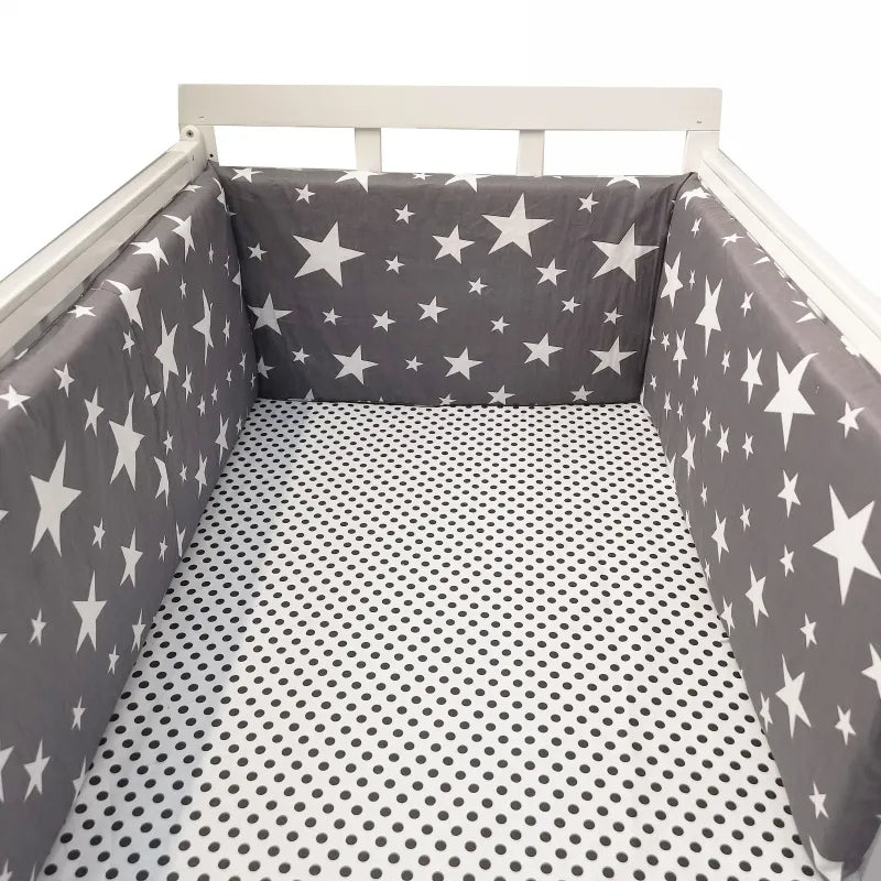 Printed Cotton Baby Cot Bumper for Bed Protection Accessories