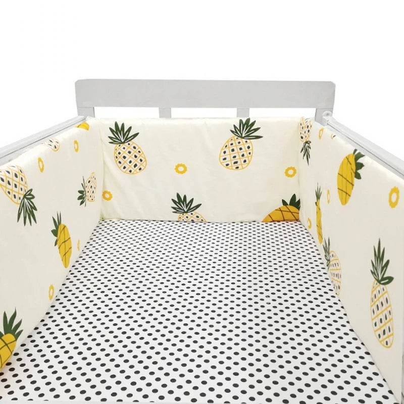 Printed Cotton Baby Cot Bumper for Bed Protection Accessories