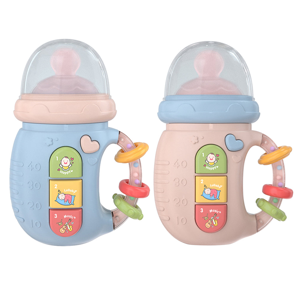 Baby Electric Musical Luminous Feeding Bottle Soft Pacifier Teether