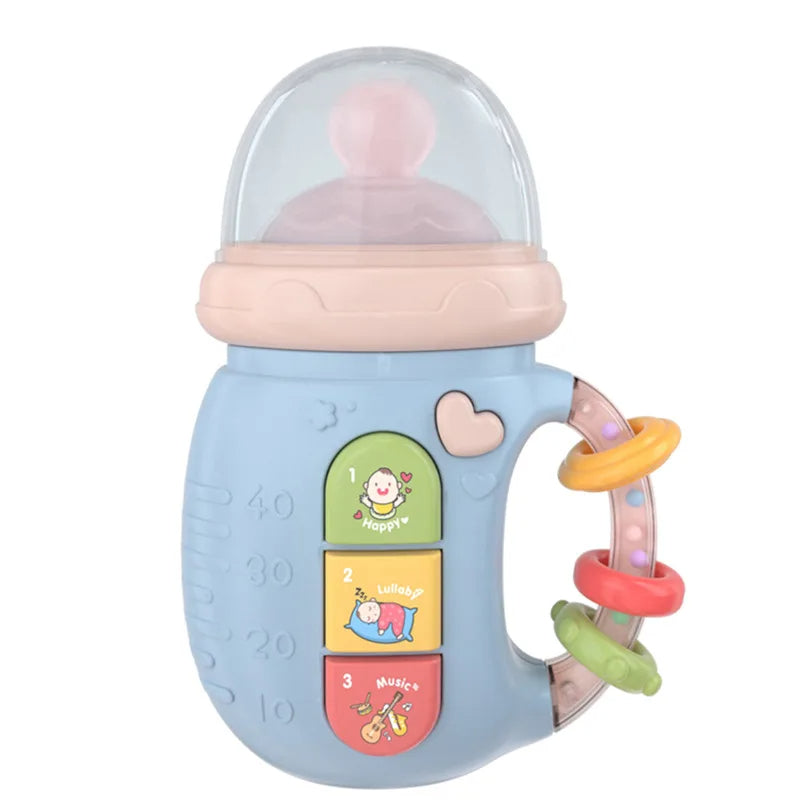 Baby Electric Musical Luminous Feeding Bottle Soft Pacifier Teether