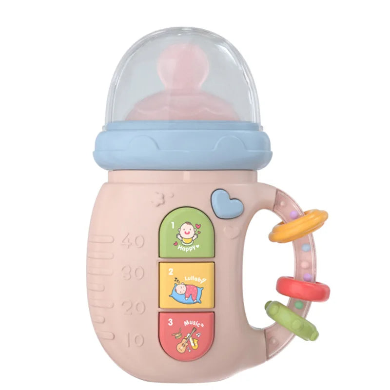 Baby Electric Musical Luminous Feeding Bottle Soft Pacifier Teether