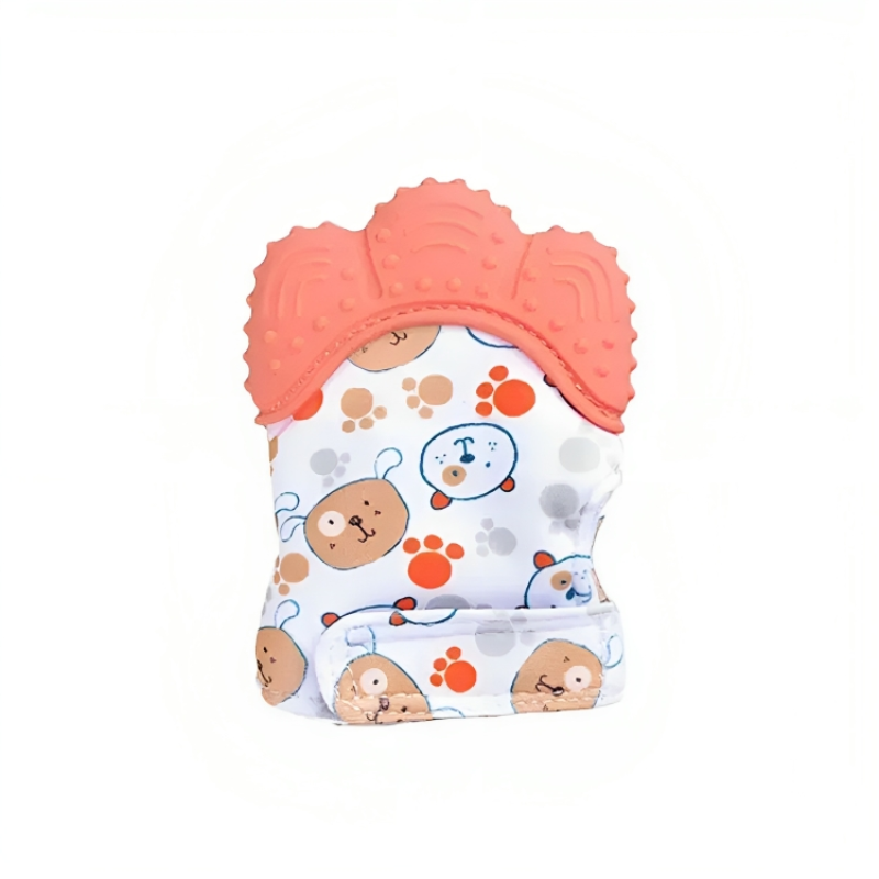 Baby Teether Cartoon Printed Glove