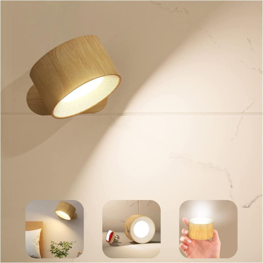 Contemporary Wireless LED Wall Sconce