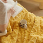 Cozy Reversible Fleece Throw Blanket
