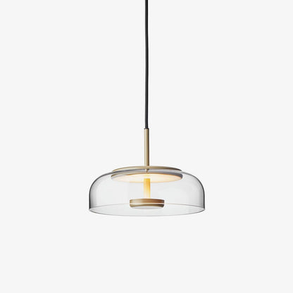 Stylish Glass Hanging Light | Gold and White Shade