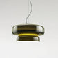 Vintage Glass Hanging Light | Classic Brown Lamp Shade