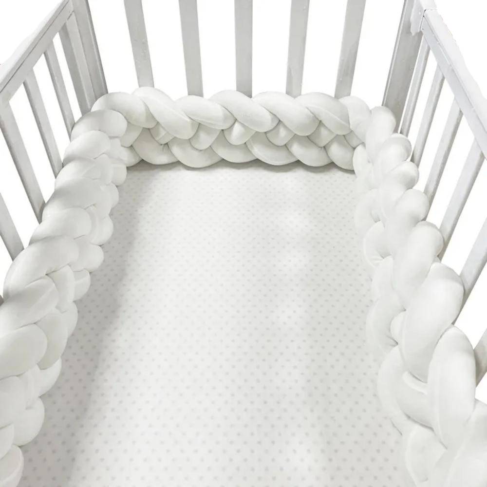 Braided Cot Bumper Baby Crib Protector