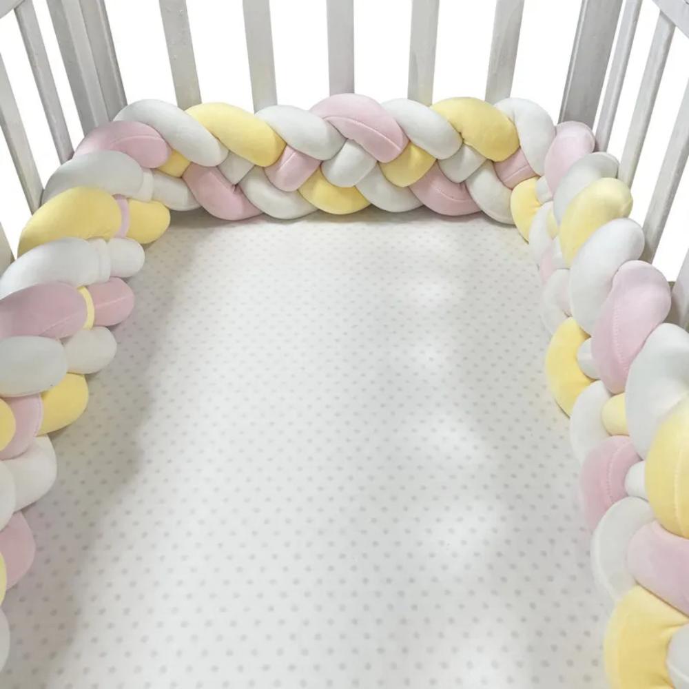 Braided Cot Bumper Baby Crib Protector