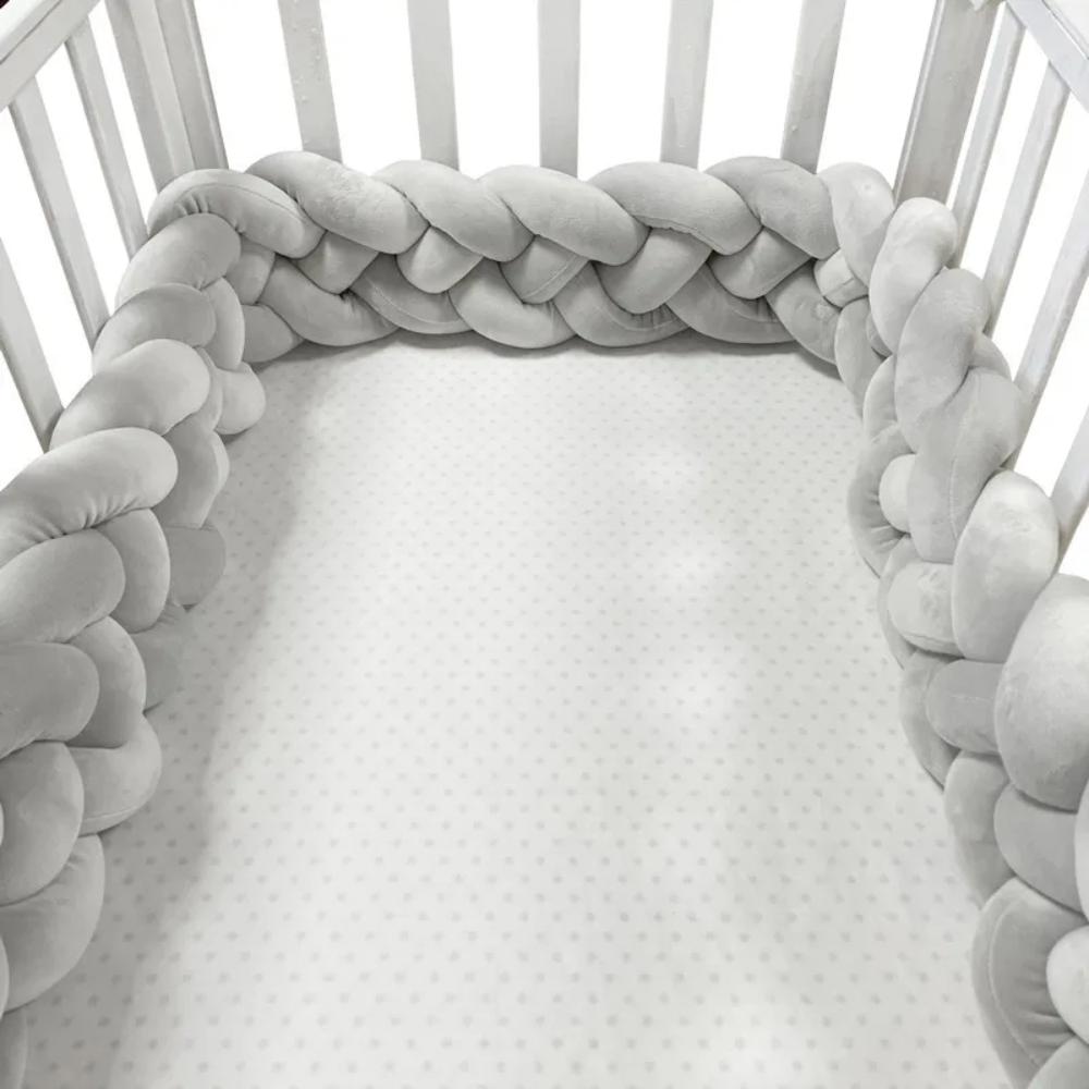 Braided Cot Bumper Baby Crib Protector