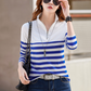 Relaxed Fit Pastel Stripe Pullover