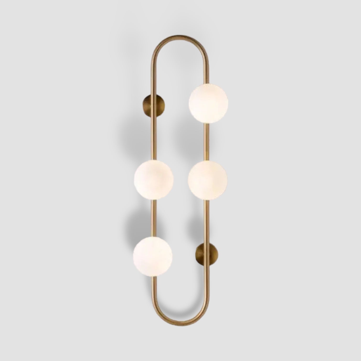Elegant Brass Glass Wall Light Fixture - HappyKidMart