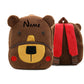 Fun Gray Kids Backpack With Elephant Print